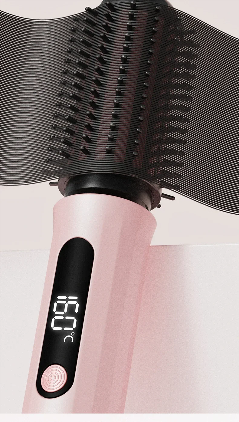 New Automatic Volumizing Hot Air Brush Professional Styling Tool Multifunctional Heated Curling and Straightening Comb