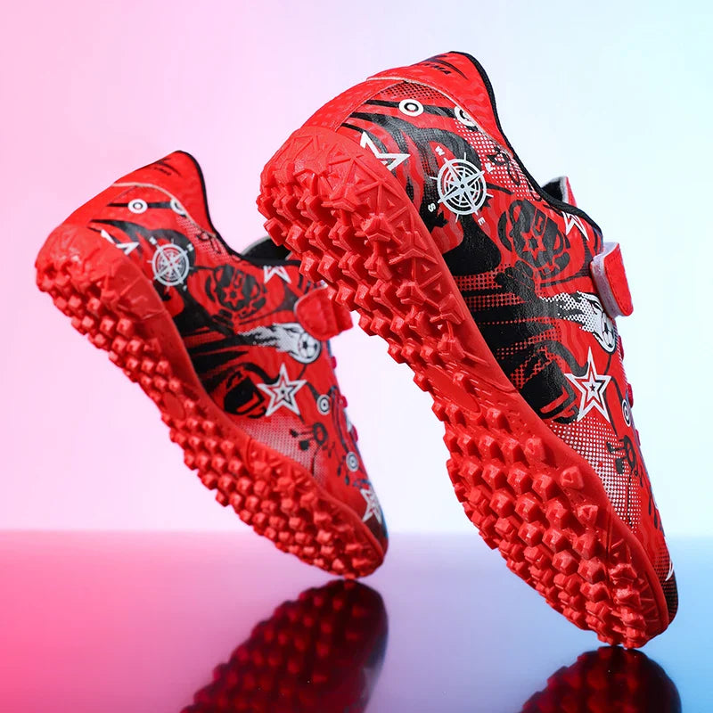 New Youth Soccer Shoes Kids Football Boots Professional Training Non-Slip Indoor Outdoor Futsal Cleats Sneakers Breathable 28-39