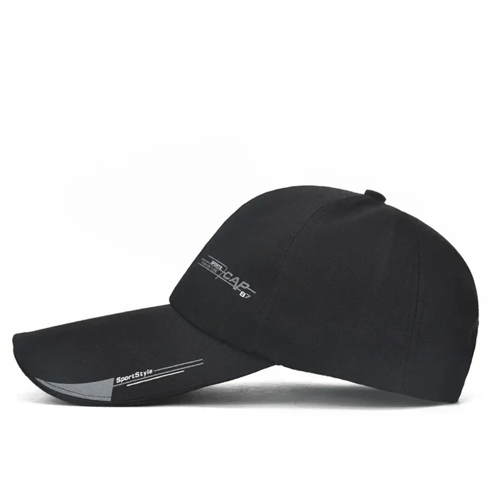 2025 Sports Cap Mens  For Fish Outdoor Fashion Line Baseball  Long Visor Brim Shade Snapback Sun Hat Bone Gorras