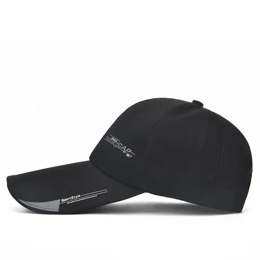 2025 Sports Cap Mens  For Fish Outdoor Fashion Line Baseball  Long Visor Brim Shade Snapback Sun Hat Bone Gorras