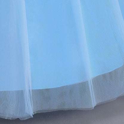 Cinderella Princess Ball Gown Fancy Birthday Rapunzel Belle Vestidos Party Dress Girls Costume Carnival Elegant Clothes
