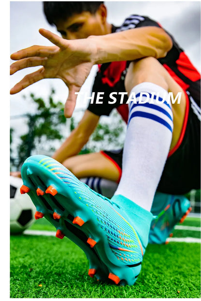 New 33-46 Large Football Boots Children Youth High Quality Football Shoes Outdoor Training Professional Competition Footwear