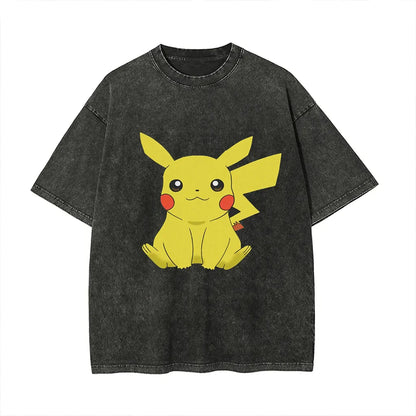 Vintage Wash T-Shirt Man Women Y2k 2026 Unisex Harajuku Graphic Tee Short Sleeve Tee Loose Casual Tops Summer