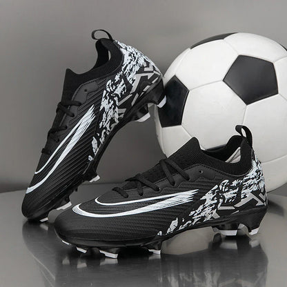 2025 Football Shoes Tiempo Legend 10 Elite FG Wear Resistant Shock Absorption Comfortable Anti-slip Round Head Long Spike