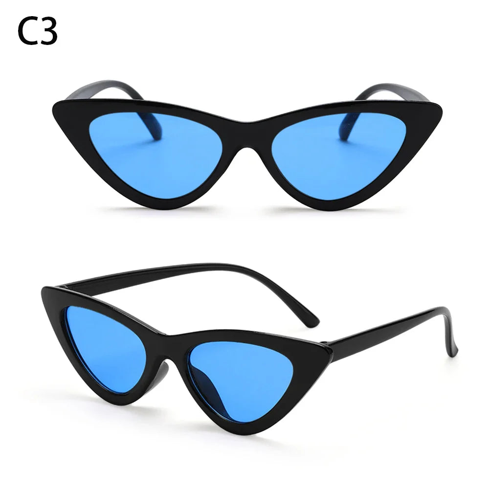 Eyewear Sun Shades Female Shades Vintage Small Triangle Sunglasses