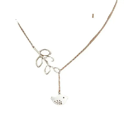 Jewelry Leaves Bird Pendant Necklace Maxi Statement Necklace Chokers Necklace