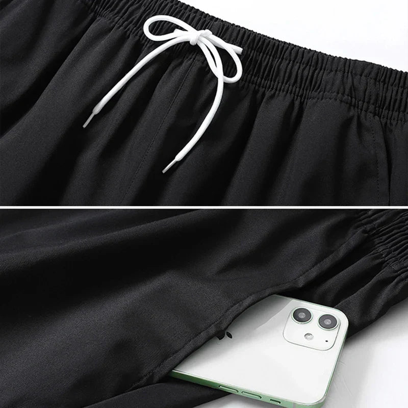 CHRLCK Men's Running Sportswear Suits Breathable Clothes Sports Joggers Training Gym Fitness Tracksuit Sets Men