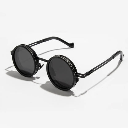 2025 Fashion New unisex handmade ND9 level Sunglasses Stepless Rotating Filter Retro Polarized Sunglass Cycling Sports Glassees