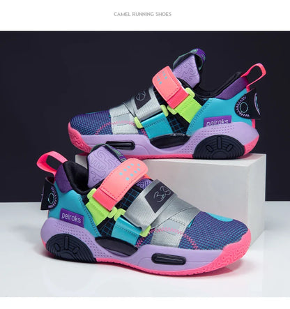 Children's Basketball Shoes For Boys Girls Non-slip Kids Sport Shoes Lightweight Outdoor Sneakers Trainers Footwear