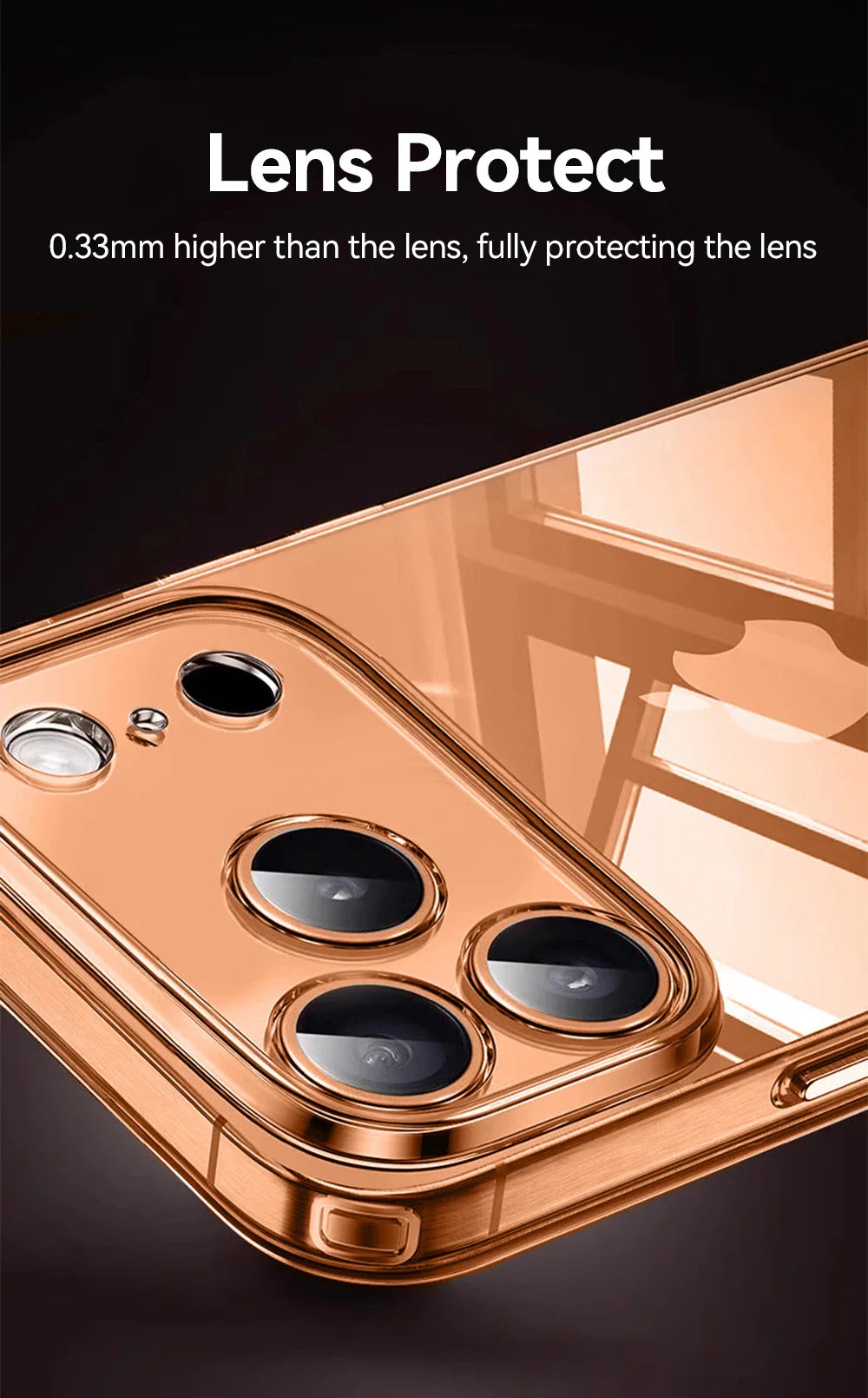 Clear Case For iPhone 17 Pro Max Anti-drop Transparent Cover Non-yellowing Shockproof Ultra Slim Cover Screen Protection
