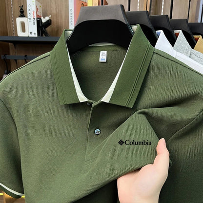 Summer hot search brand new 100% pure cotton comfortable polo shirt personalized men's letter embroidery best-selling short top