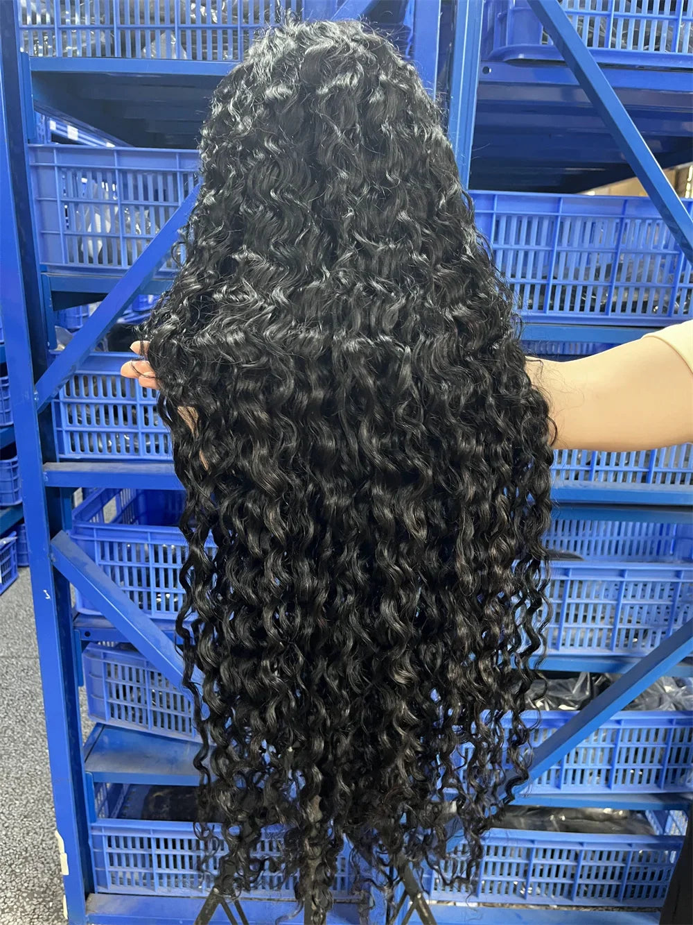 300% High Density Loose Deep Wave 40 46 50 Inch 13x6 13x4 HD Lace Frontal Human Hair Wig Brazilian 360 Full Curly Wigs For Women