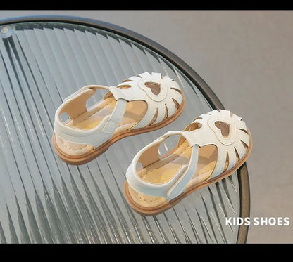 Children Summer Sandals Girls Roman Style Beach Shoes Baby Girls Hook Loop Flats Kids Gladiator Sandals Size 21-30