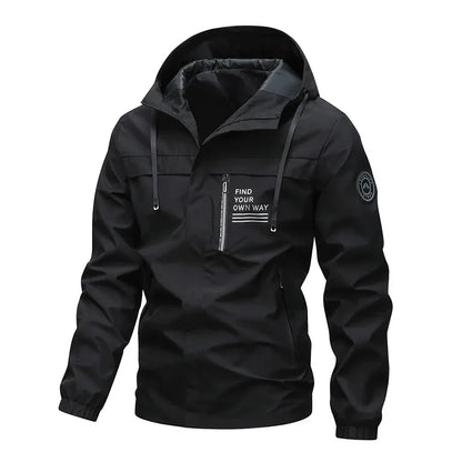 Solid Versatile Hiking Ventilation Coat Man  New Fashion Windproof Coat Leisure Man Spring Autumn Outdoors Motion Jacke
