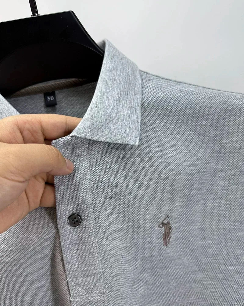 Luxury brand 100% cotton short sleeve polo shirt summer new trend Paul pony embroidery T-shirt business golf casual men's wear
