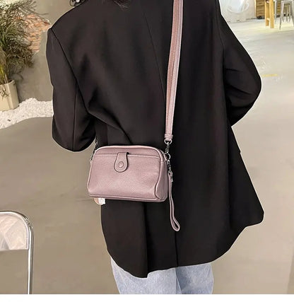 Women Genuine Leather Shoulder Bag New Casual Female  Small Crossbody Bags For Women Bag Cell Phone Bag Day Clutches