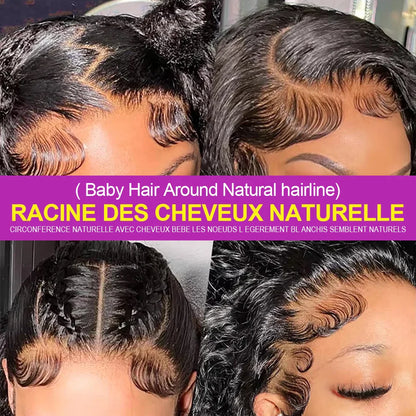 40 46 Inch Deep Wave Lace Frontal Wig 13x4 13x6 Hd Transparent Curly Human Hair Lace Front Wigs For Black Women Water Wave Lace Wigs Pre Plucked Baby Hair 300 High Density Brazilian Human Hair