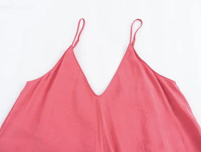 Red Slip Maxi Dress Women Sexy Backless Long Dresses for Woman Summer Beach Female Dress Draped Party Dresses Women