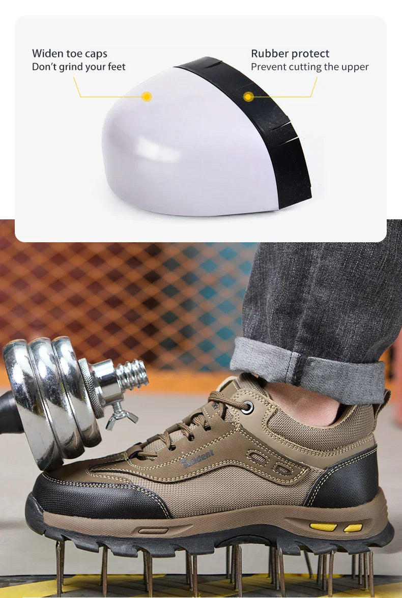 Men's protective shoes, safety shoes, anti smash and anti stab work shoes, insulated shoes, and protective boots