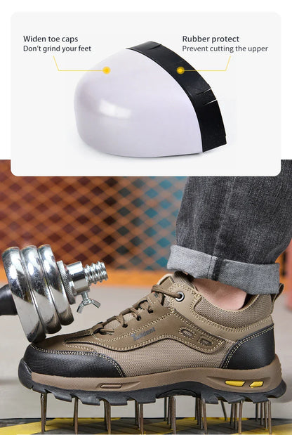 Men's protective shoes, safety shoes, anti smash and anti stab work shoes, insulated shoes, and protective boots