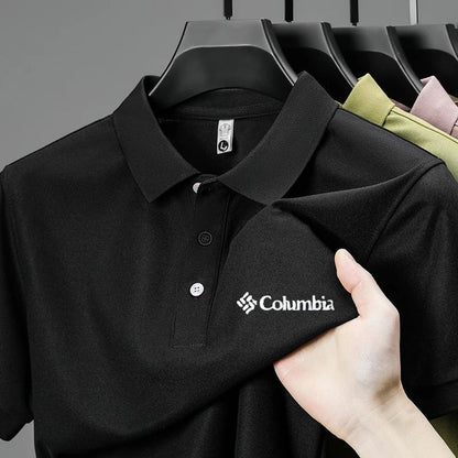 High End Brand New Men's Lapel Polo Shirt Summer Exquisite Letter Print Short Sleeve T-Shirt Business Leisure Fashion Men's Wear