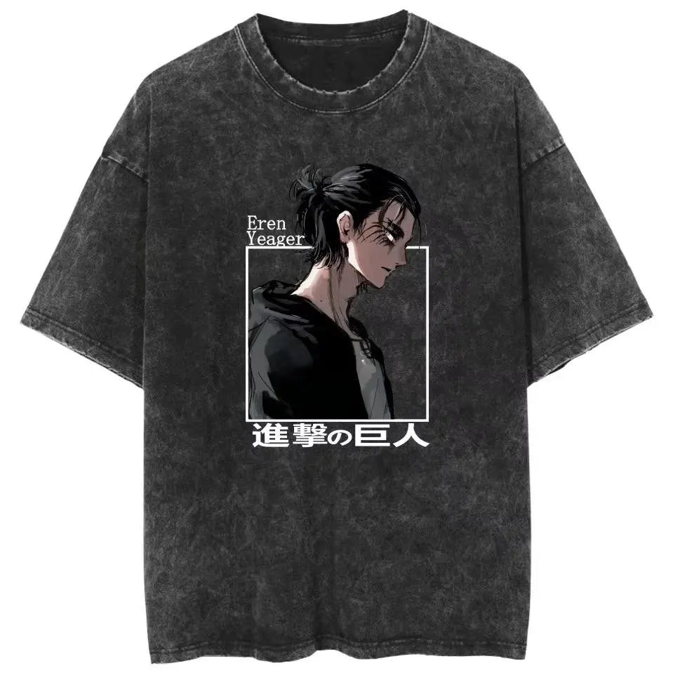 T-shirt Man Women Short Sleeve Tee Streetwear Oversized Anime Print Casual Tops Summer Y2k