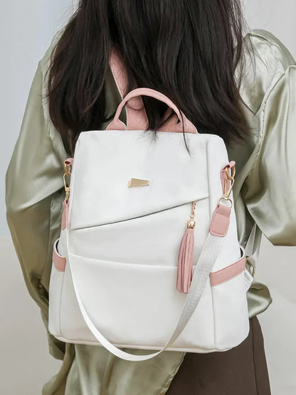 Women's fashion backpack large capacity lightweight Oxford cloth schoolbag leisure travel small backpack women