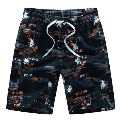 Summer Men's Beach Shorts Printing Casual Loose Hawaii Quick Dry Board Shorts Bermuda Surf Board Shorts Mens Short Pants