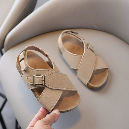 Summer Casual Sandals for Baby Boys, Soft Non-Slip Sole Lightweight Beach Shoes for Toddler Kids