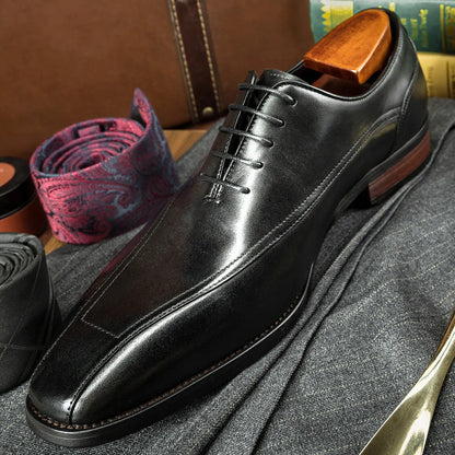 Italian Mens Calf Leather Oxfords Dress Business Shoes - 2025 New Arrival Popular Office Formal Shoes for Parties And Weddings