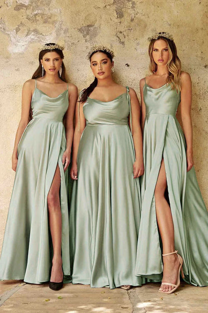 Elegant A Line Long Prom Dress For Women 2024 High Slit Backless Zipper Back Cocktail Party Formal Occasion Dresses Robe Soiree