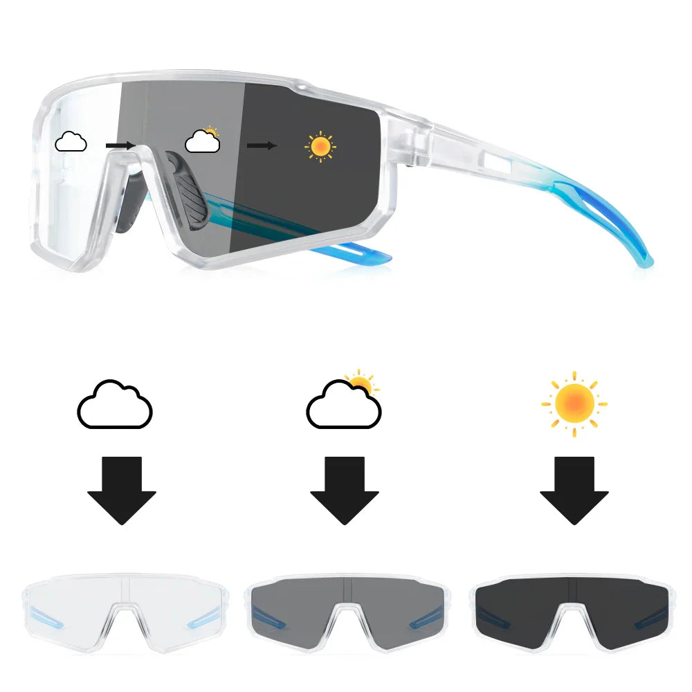 Fashion Photochromic Polarized Sunglasses Men Women Oversized Sun Glasses Male Night Vision Driving Goggles UV400