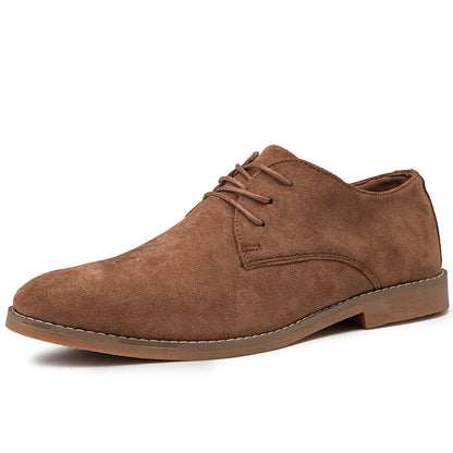 Sapatos Masculinos Derby de Luxo, Sapatos de Couro de Camurça de Alta Qualidade para Homens, Sapatos Casuais de Negócios, Sapatos de Amarrar Masculinos para Festas e Casamentos, Tamanho Grande