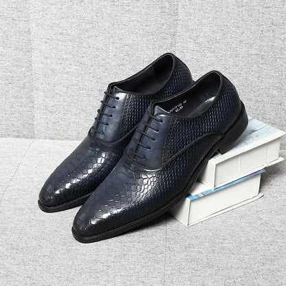 2026 Classic Luxury Designer Newest Men Dress Shoes Handmade Genuine Leather Lace-up Fashion Business Oxford Formal Suits Shoe