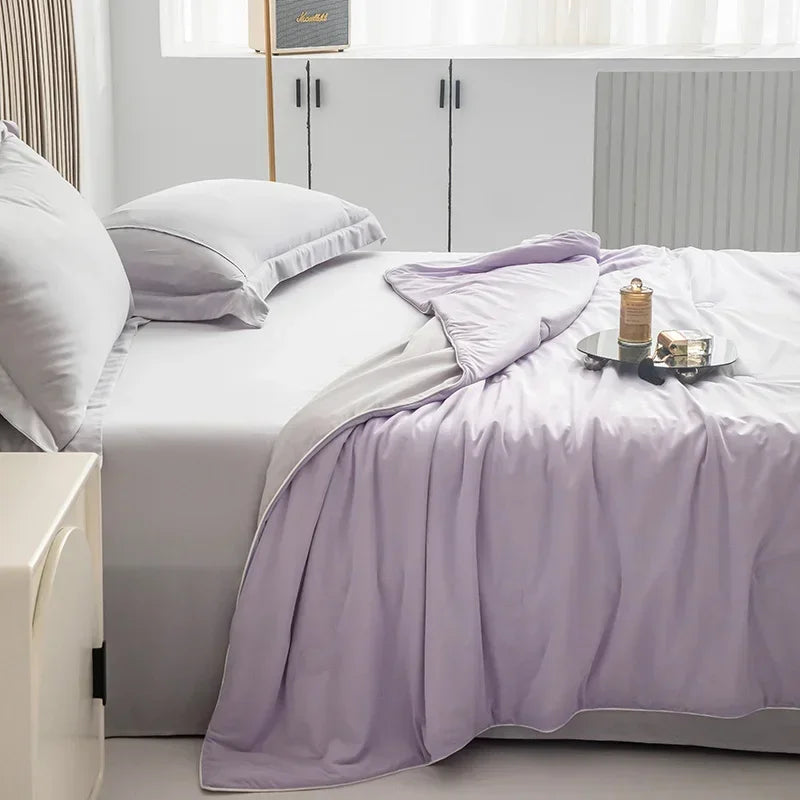 High Quality Cooling Blankets Smooth Air Condition Comforter Lightweight Summer Quilt with Double Side Cold  Cooling Fabric