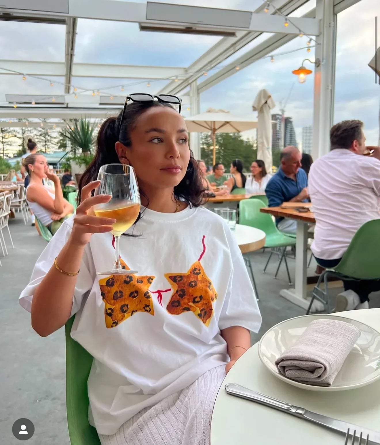 Summer American Ins Casual Printing Graphic T-shirt Street Clothing Women's Gothic Personality Oversized Y2K Half-sleeved Top
