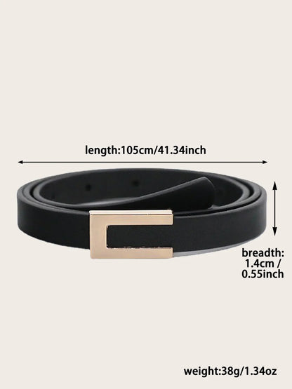 1pc of suit with a slim waistband for women's versatile decoration. A fashionable black belt with a dress, sweater, waist up