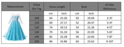 Children Costume Girl Dress Halloween Princess Cosplay Party Rapunzal Anna Elsa Birthday Clothes