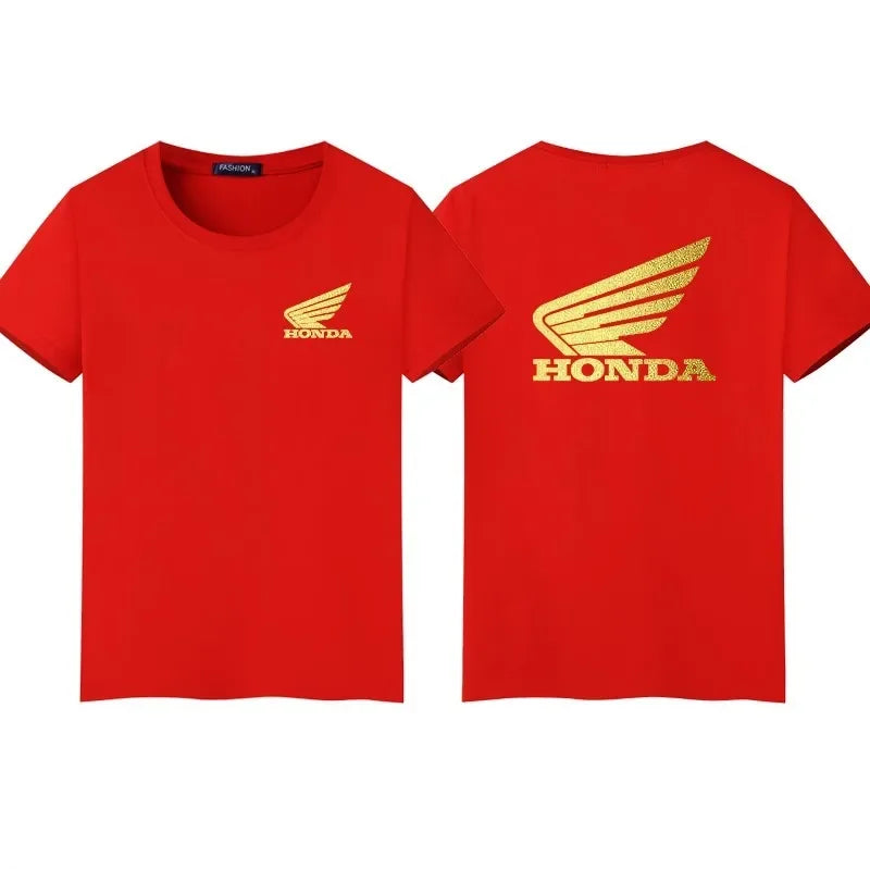 2026 Racing HRC Summer New Men's Fashion 100% Cotton T-Shirt Street Casual Top