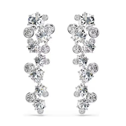 New Jewelry Fashion Unique Chain with Pearl Necklace Long Earrings Bracelet Ring Luxury Brand Jewelry Set Memorial Gift