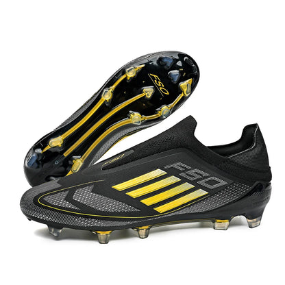 New Men Soccer Shoes Cleats Football Boots Non Slip Match Training Outdoor Sport Boys Breathable Adult Long Spikes Comfortable