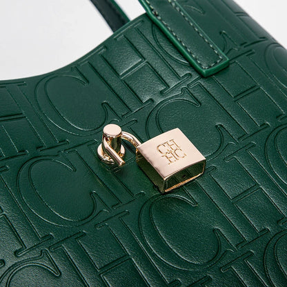 Classic Simple Solid Color Women's New 2024 Large Capacity Handbag Letter Element Women's Handbag