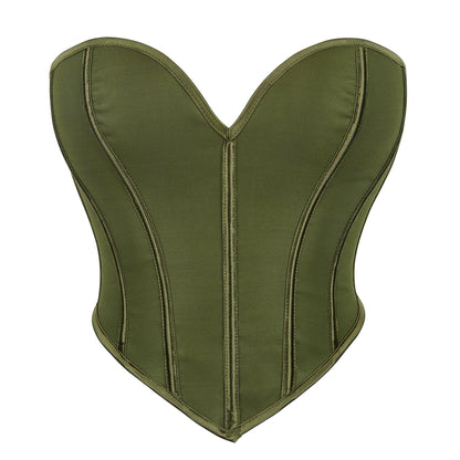 Sexy corset crop top lace up overbust corsets and bustiers boned tummy control shaper slimming belt corselet fajas gothic