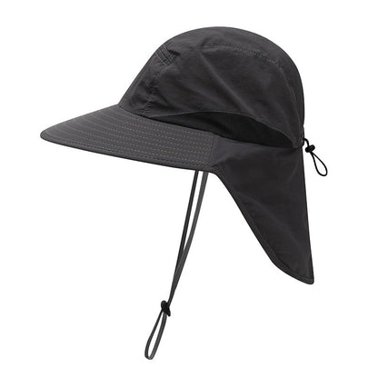 Outdoor Sun Hat for Women Youth Girls 50+ UPF Protection Safari Cap Wide Brim Fishing Hat with Neck Flap BeacH