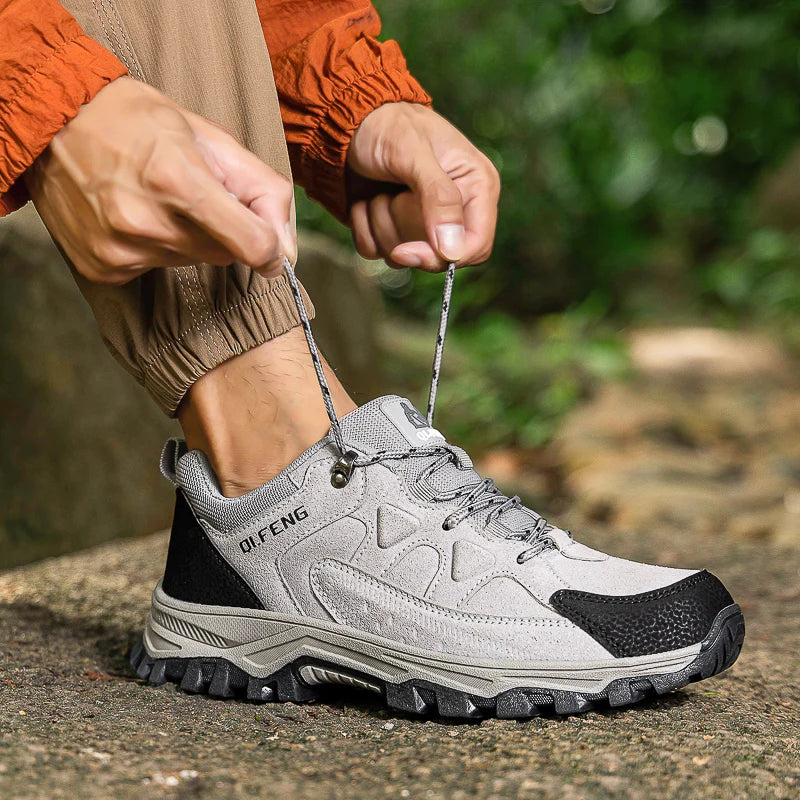 Tênis de Aventura PLUS SIZE Masculino Feminino Aderência Durável Antiderrapante Cadarço Conforto Ideal para Botas de Caminhada ao Ar Livre Calçados Masculinos