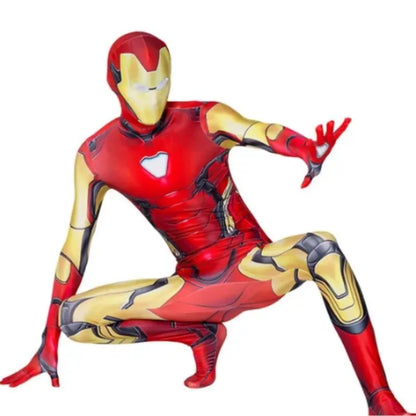 Children's Vision Costume High Quality Wanda Vision Cosplay Jumpsuit Halloween Party Superhero Bodysuit for Men