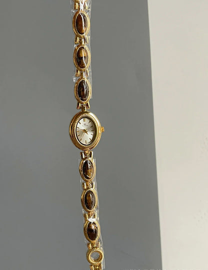 High-end Luxury Watches for Woman Elegant Green Jewelry Jade Quartz Bracelet Wristwatch Gift for Women Lady Fashion Dress Watch