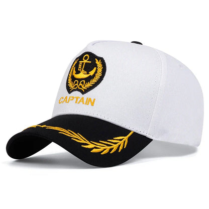 Unisex CAPTAIN/FIRST MATE Letter Embroidery Baseball Caps Spring and Autumn Outdoor Adjustable Casual Hats Sunscreen Hat