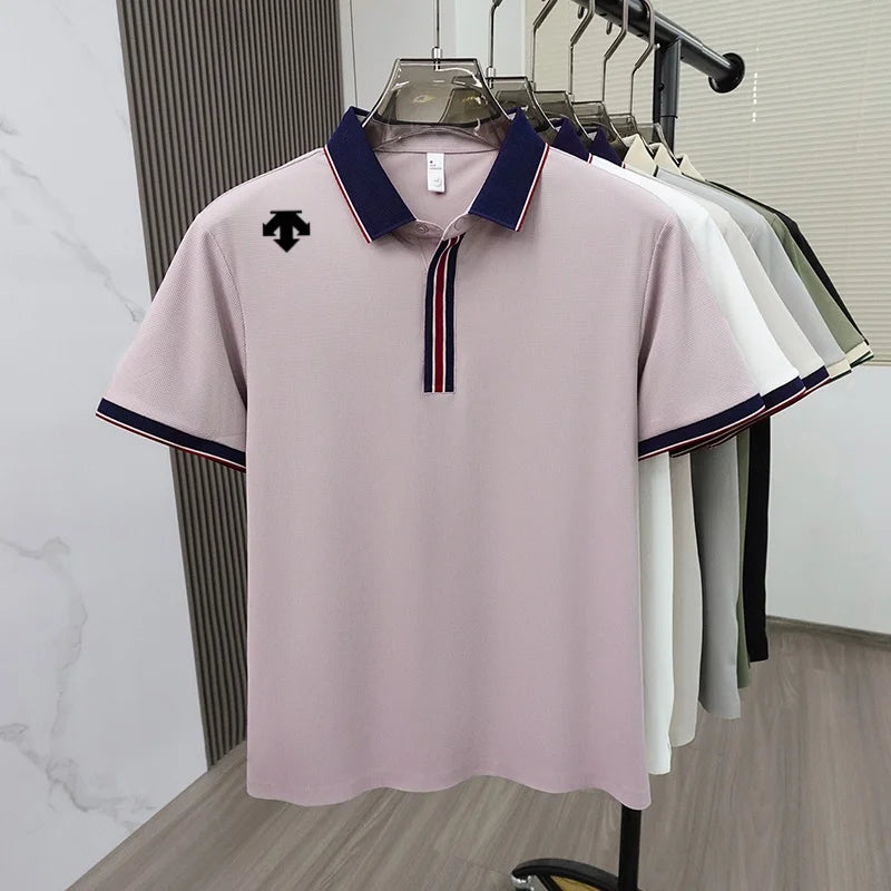 Luxury fashion brand summer designer new exquisite embroidered polo shirt personalized men's comfortable breathable short sleeve