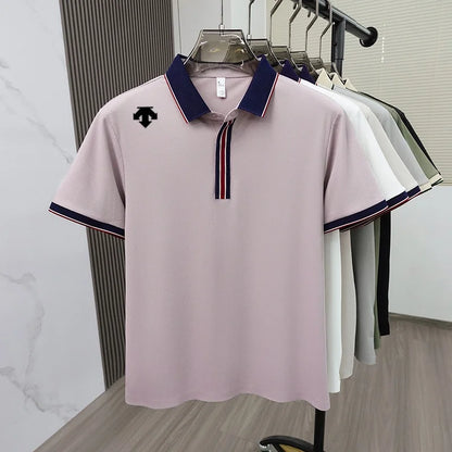 Luxury fashion brand summer designer new exquisite embroidered polo shirt personalized men's comfortable breathable short sleeve